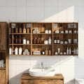 Badezimmerschrank-Set 3 pcs 120 x 10,5 x 60,5 cm Holzwerkstoff