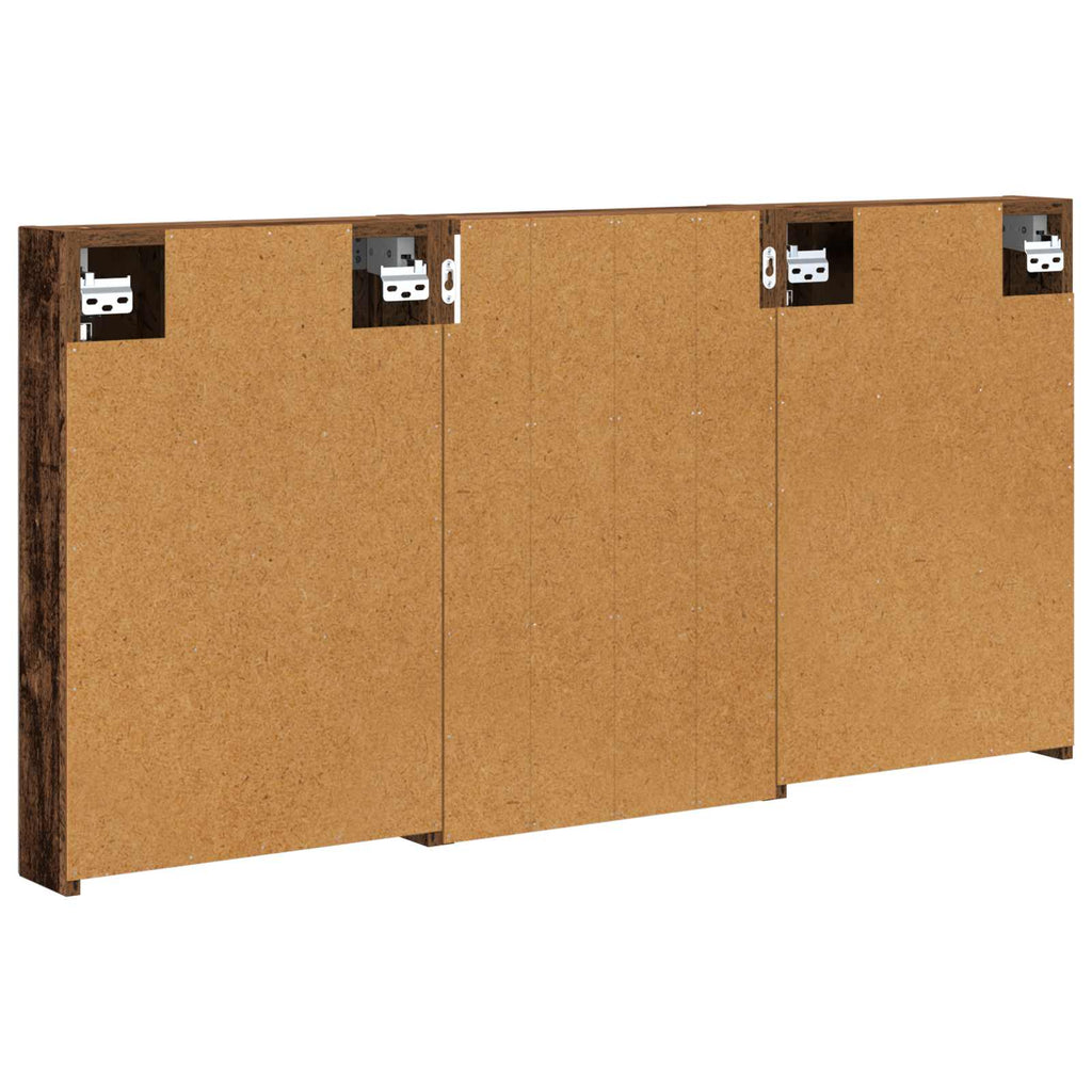 Badezimmerschrank-Set 3 pcs 120 x 10,5 x 60,5 cm Holzwerkstoff