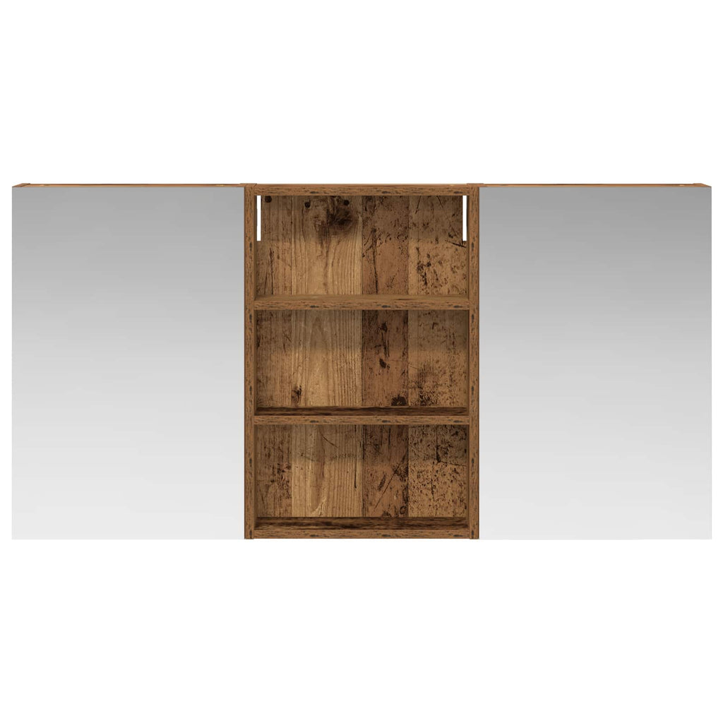 Badezimmerschrank-Set 3 pcs 120 x 10,5 x 60,5 cm Holzwerkstoff