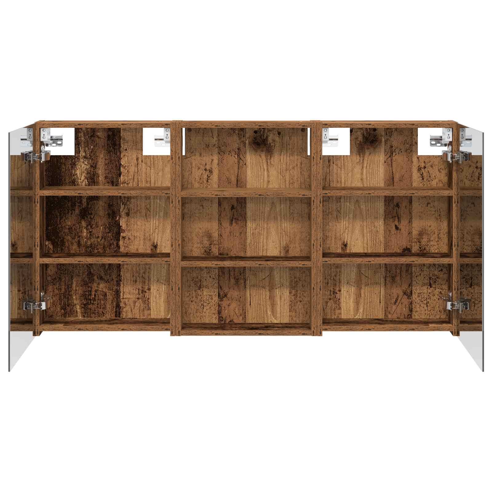 Badezimmerschrank-Set 3 pcs 120 x 10,5 x 60,5 cm Holzwerkstoff