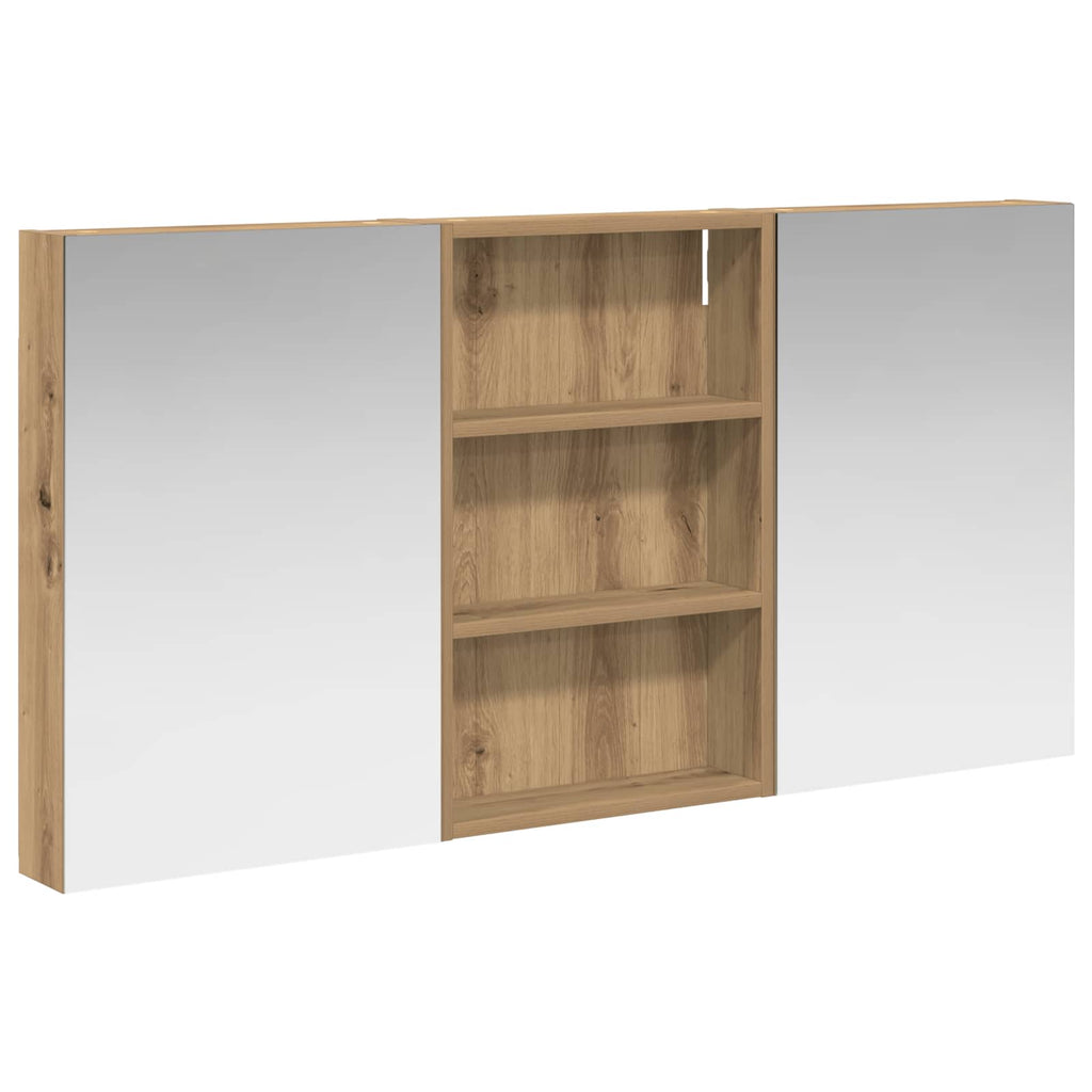 Badezimmerschrank-Set 3 pcs 120 x 10,5 x 60,5 cm Holzwerkstoff