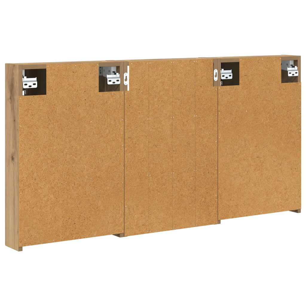 Badezimmerschrank-Set 3 pcs 120 x 10,5 x 60,5 cm Holzwerkstoff