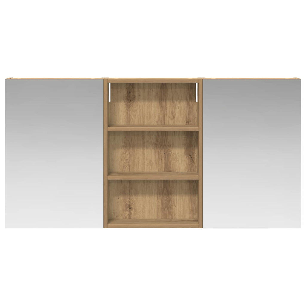 Badezimmerschrank-Set 3 pcs 120 x 10,5 x 60,5 cm Holzwerkstoff