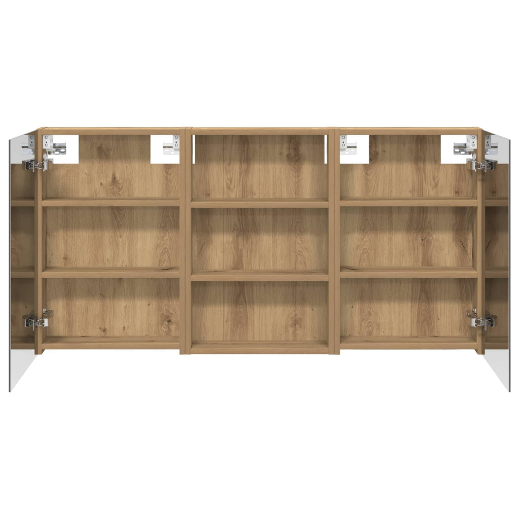 Badezimmerschrank-Set 3 pcs 120 x 10,5 x 60,5 cm Holzwerkstoff