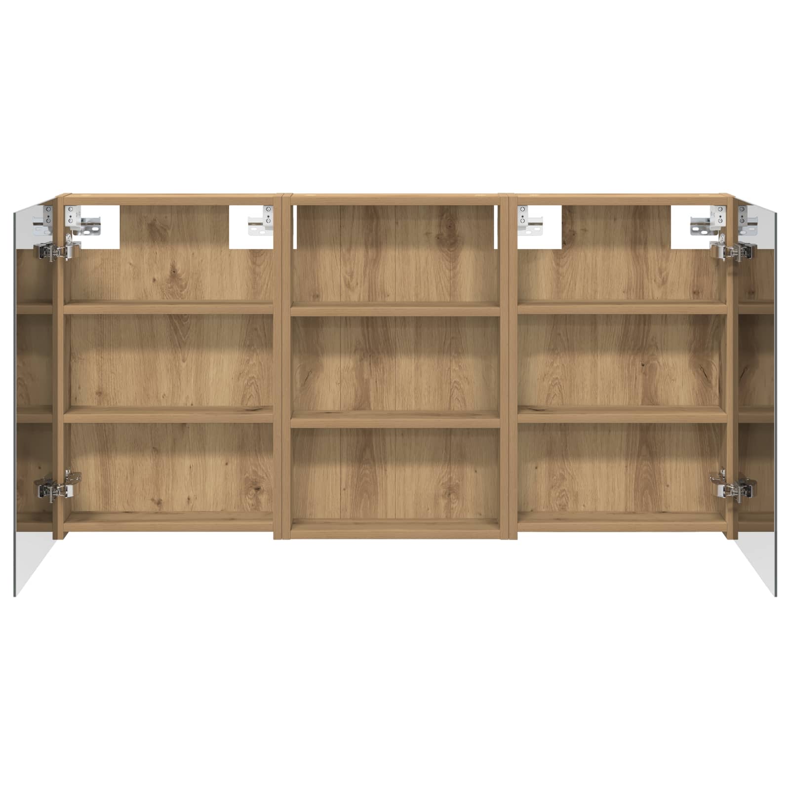 Badezimmerschrank-Set 3 pcs 120 x 10,5 x 60,5 cm Holzwerkstoff