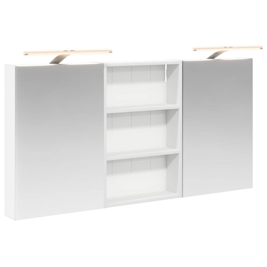 Badezimmerschrank-Set 3 pcs 120 x 10,5 x 60,5 cm Holzwerkstoff
