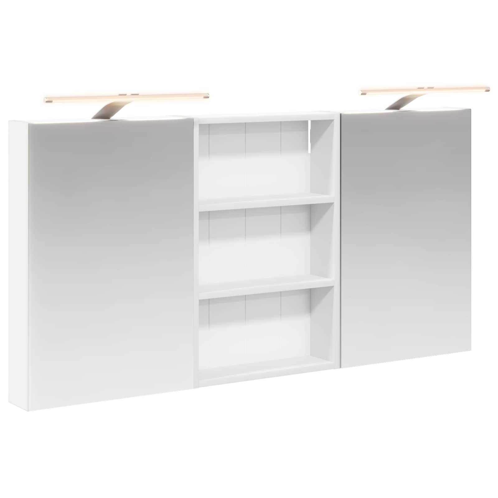 Badezimmerschrank-Set 3 pcs 120 x 10,5 x 60,5 cm Holzwerkstoff