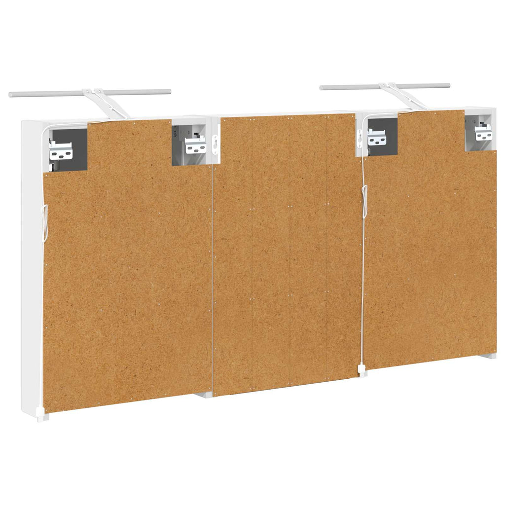 Badezimmerschrank-Set 3 pcs 120 x 10,5 x 60,5 cm Holzwerkstoff