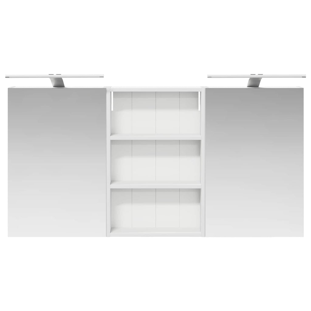 Badezimmerschrank-Set 3 pcs 120 x 10,5 x 60,5 cm Holzwerkstoff