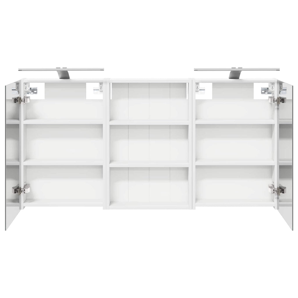 Badezimmerschrank-Set 3 pcs 120 x 10,5 x 60,5 cm Holzwerkstoff