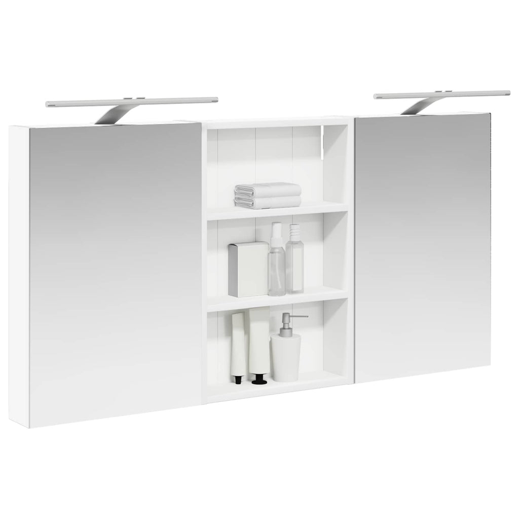 Badezimmerschrank-Set 3 pcs 120 x 10,5 x 60,5 cm Holzwerkstoff