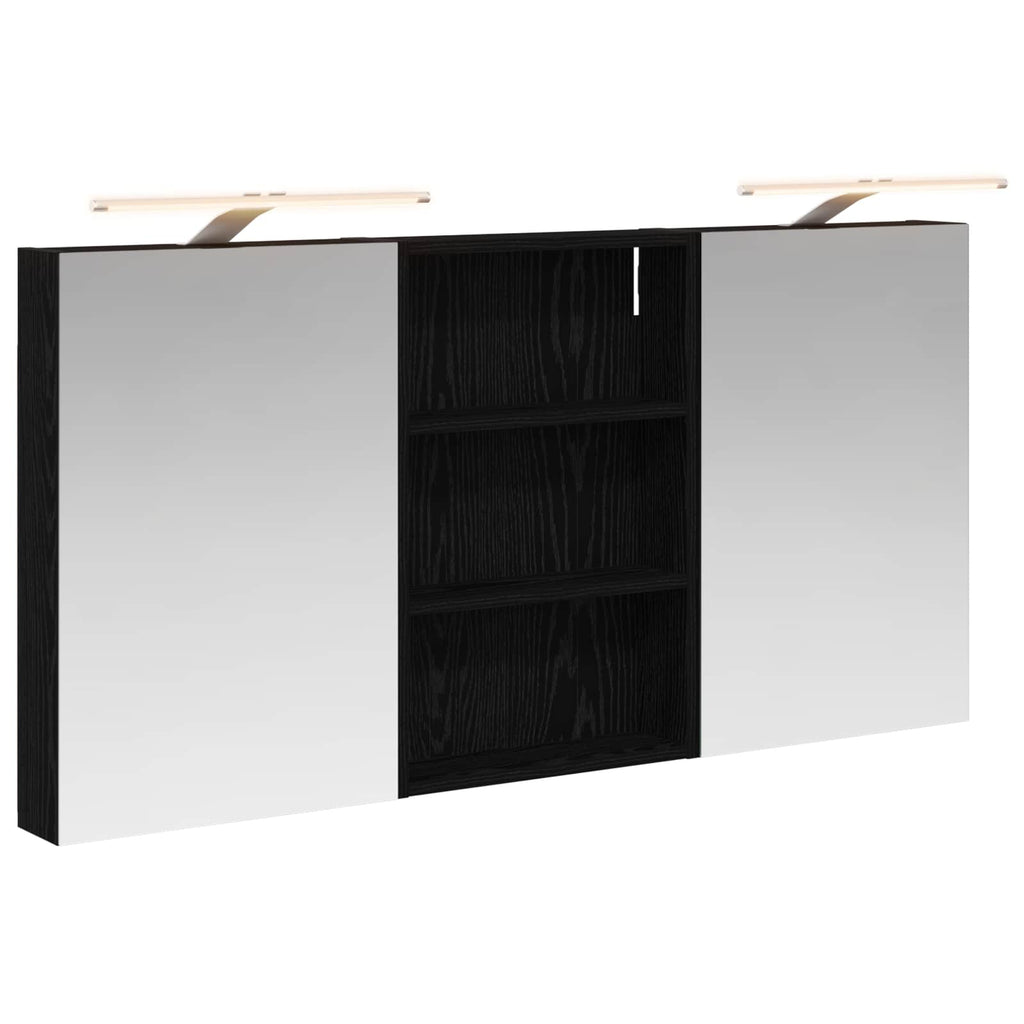 Badezimmerschrank-Set 3 pcs 120 x 10,5 x 60,5 cm Holzwerkstoff