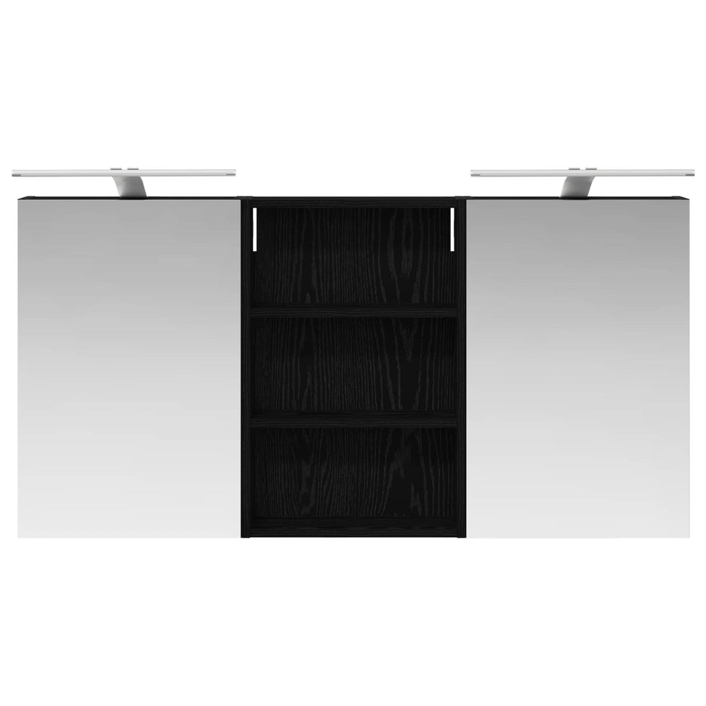 Badezimmerschrank-Set 3 pcs 120 x 10,5 x 60,5 cm Holzwerkstoff