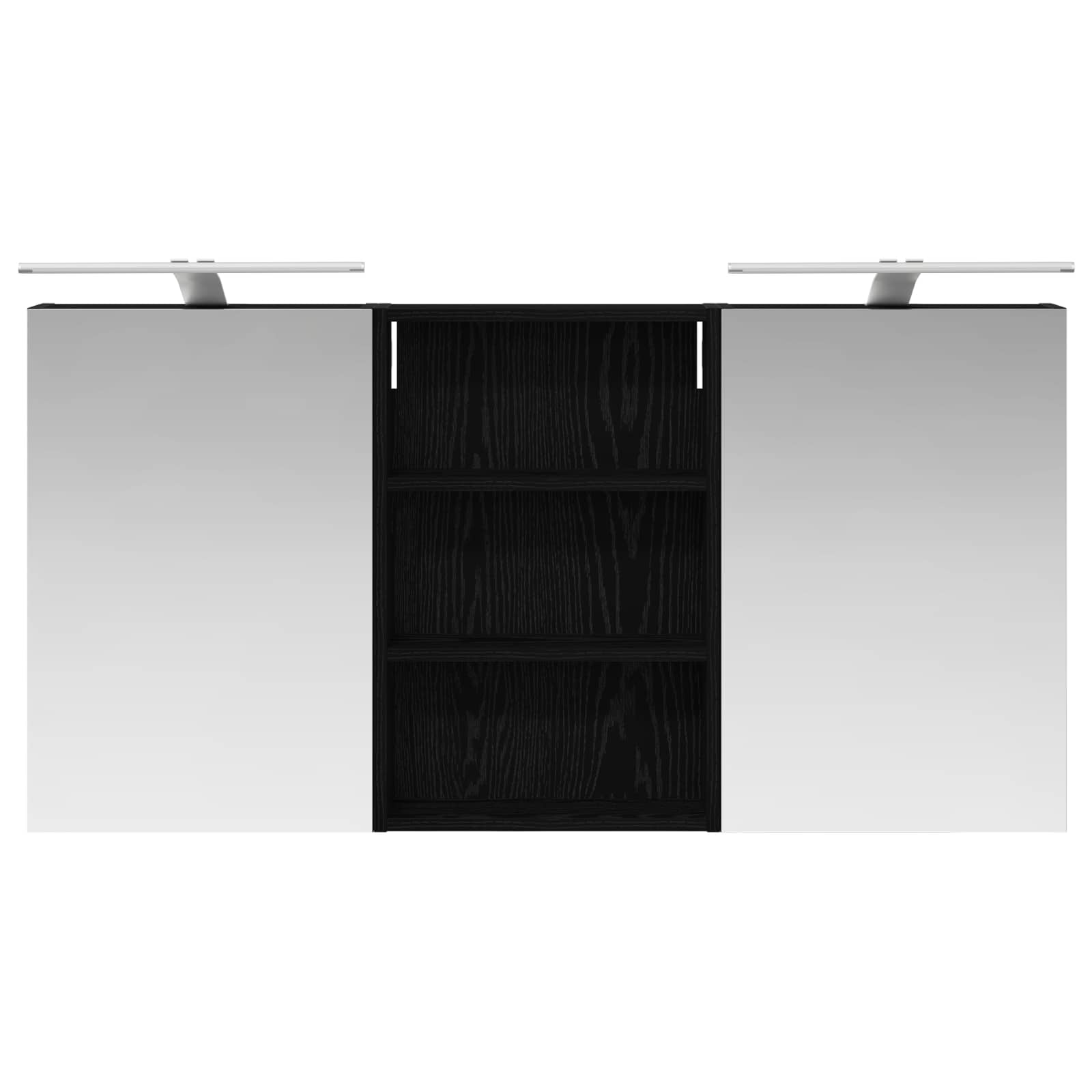 Badezimmerschrank-Set 3 pcs 120 x 10,5 x 60,5 cm Holzwerkstoff