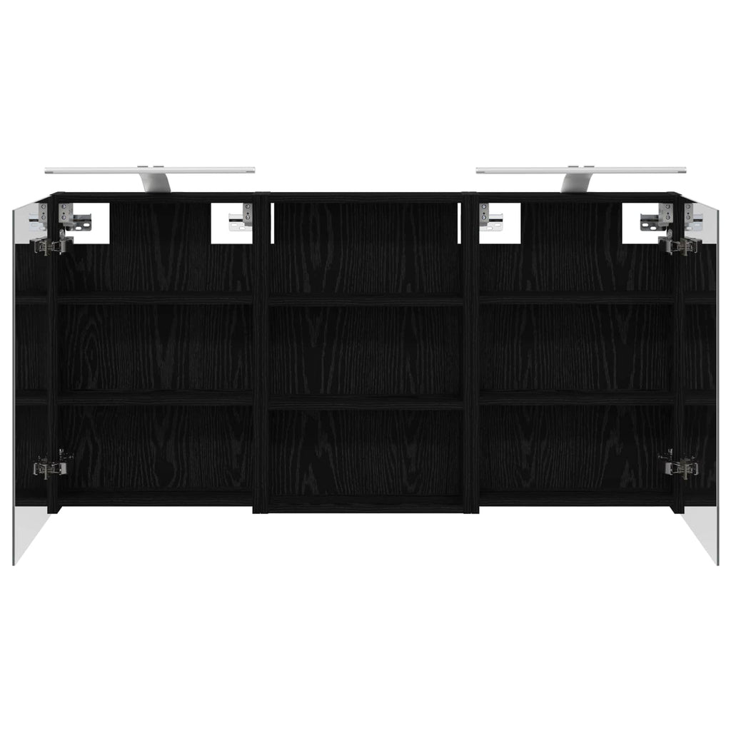 Badezimmerschrank-Set 3 pcs 120 x 10,5 x 60,5 cm Holzwerkstoff