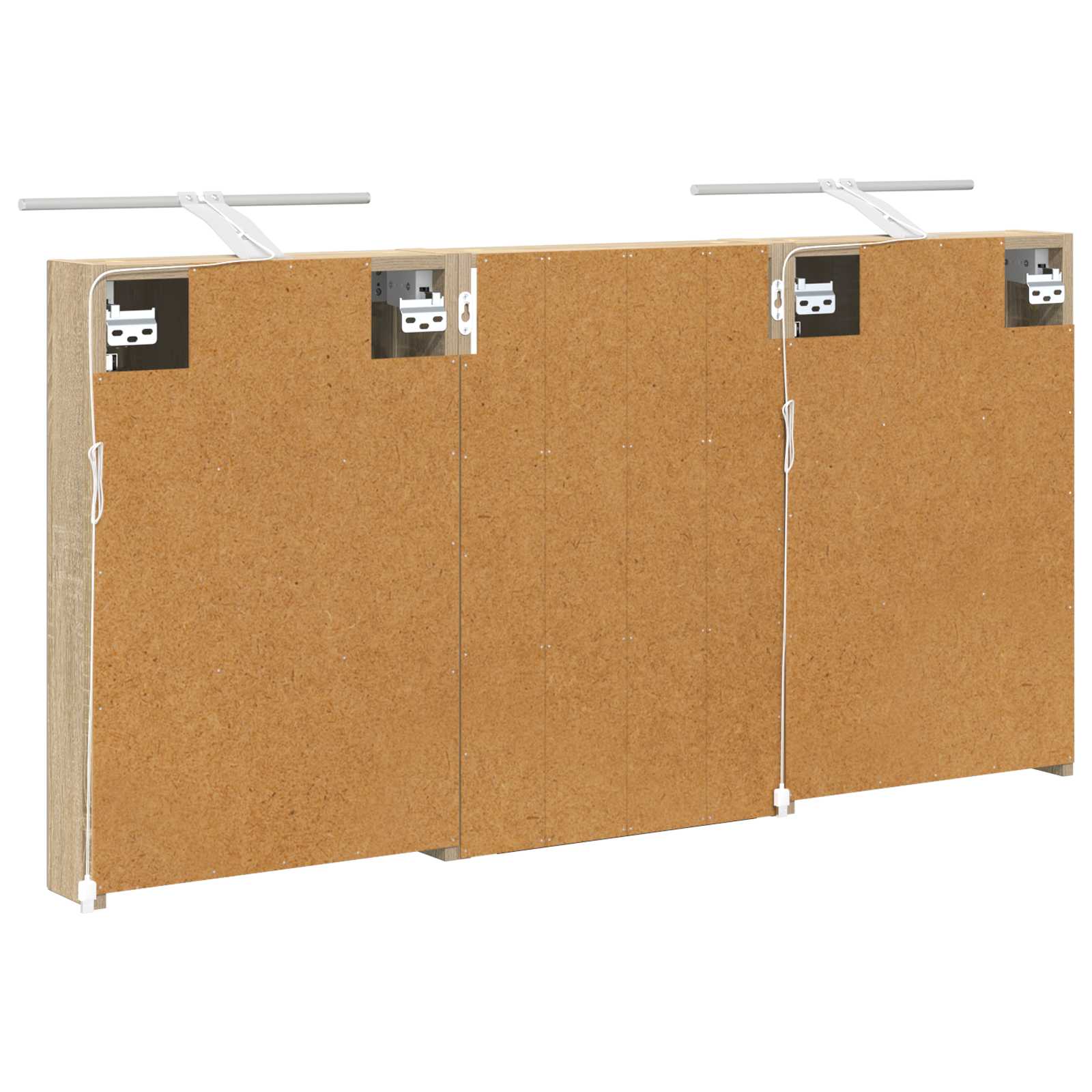 Badezimmerschrank-Set 3 pcs 120 x 10,5 x 60,5 cm Holzwerkstoff