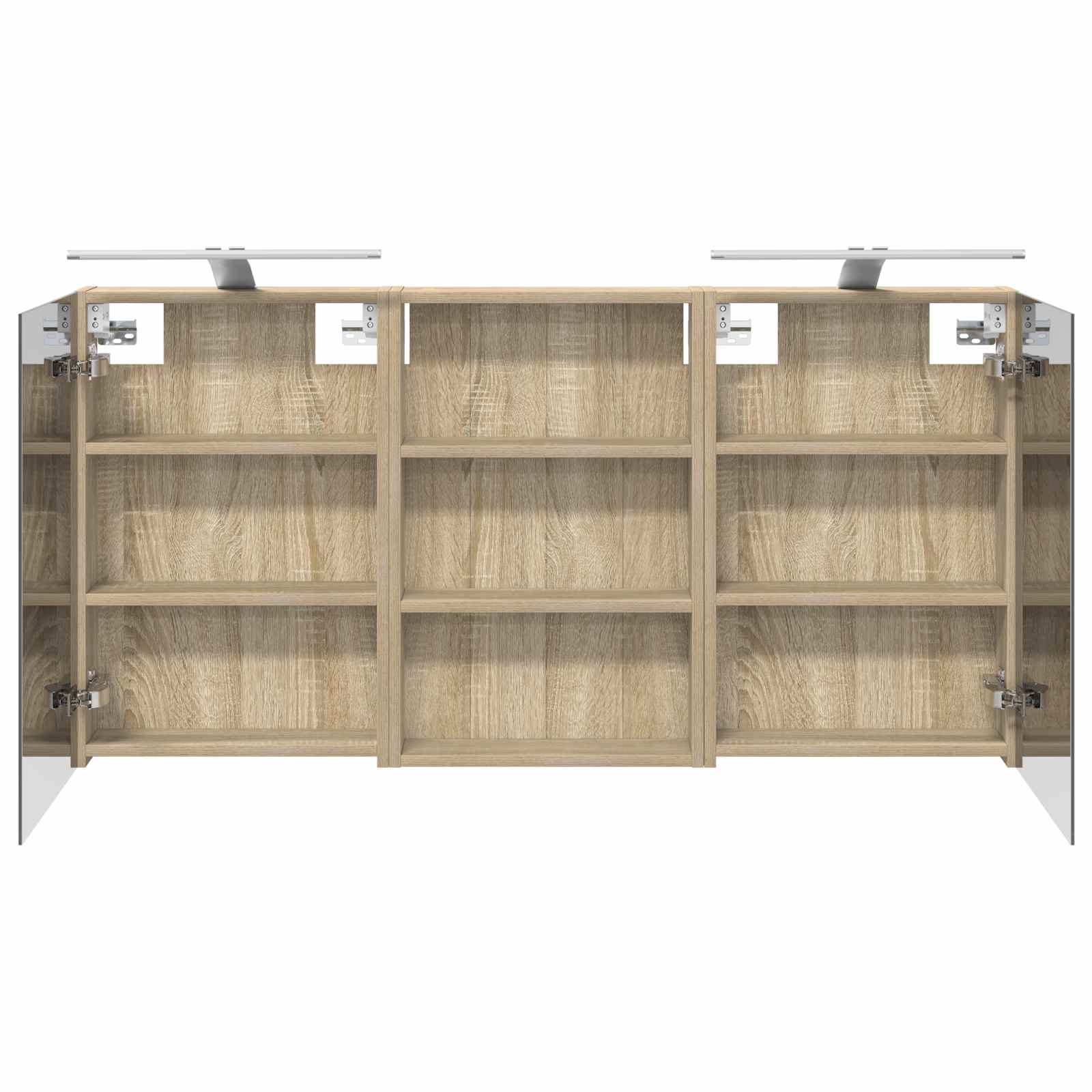 Badezimmerschrank-Set 3 pcs 120 x 10,5 x 60,5 cm Holzwerkstoff
