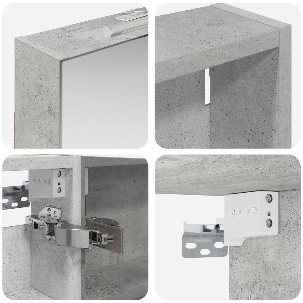 Badezimmerschrank-Set 3 pcs 120 x 10,5 x 60,5 cm Holzwerkstoff