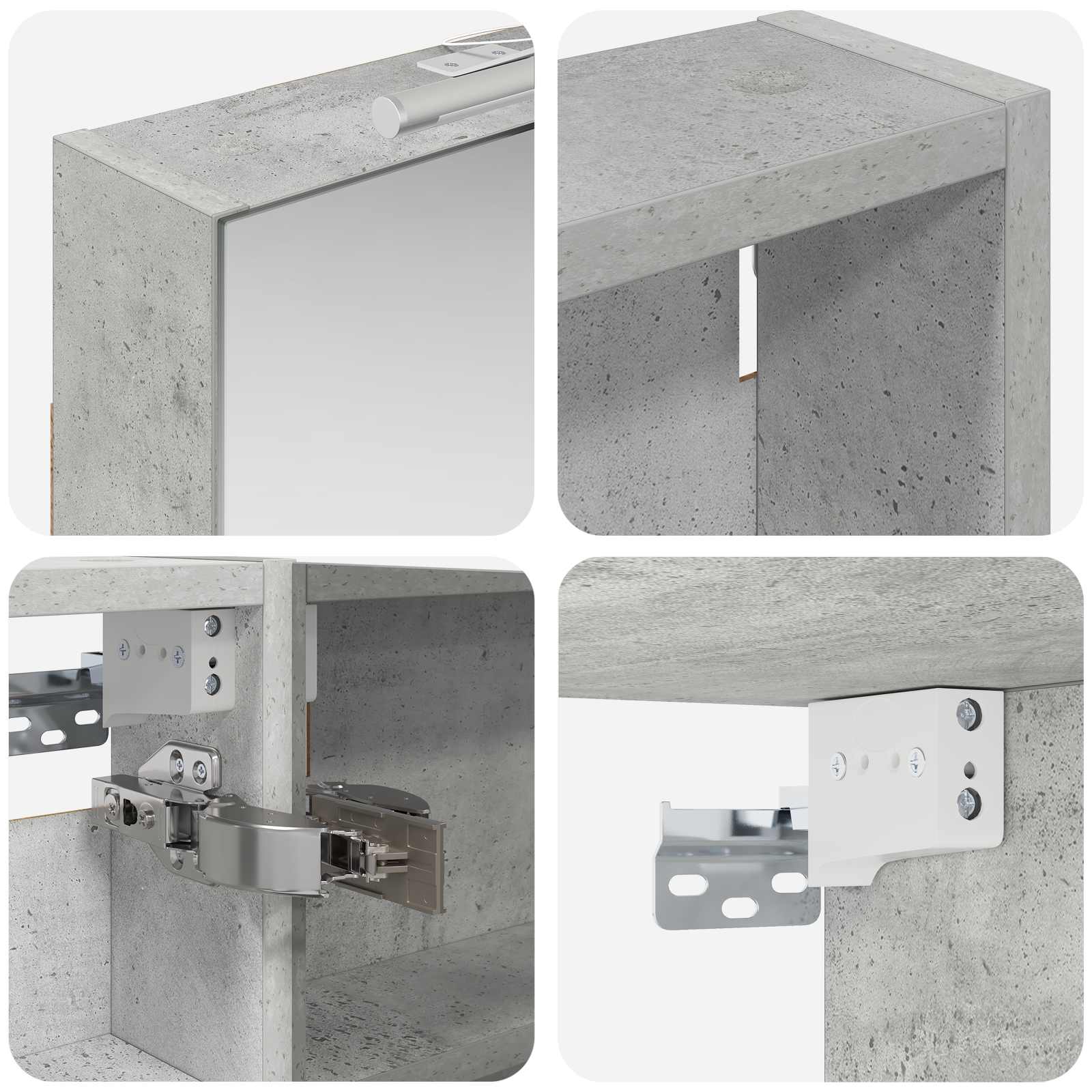Badezimmerschrank-Set 3 pcs 120 x 10,5 x 60,5 cm Holzwerkstoff
