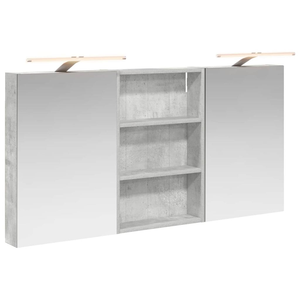 Badezimmerschrank-Set 3 pcs 120 x 10,5 x 60,5 cm Holzwerkstoff