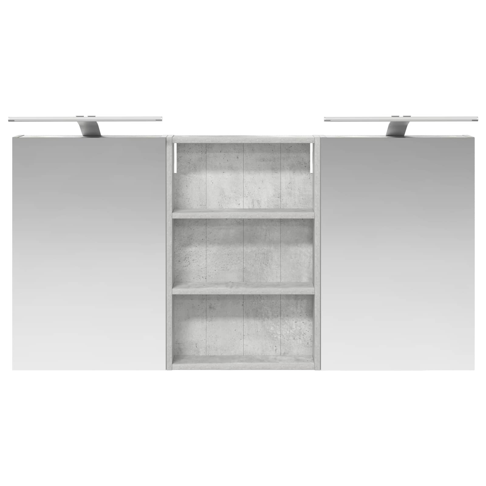 Badezimmerschrank-Set 3 pcs 120 x 10,5 x 60,5 cm Holzwerkstoff