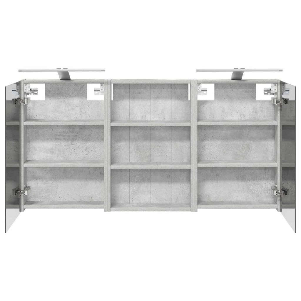 Badezimmerschrank-Set 3 pcs 120 x 10,5 x 60,5 cm Holzwerkstoff