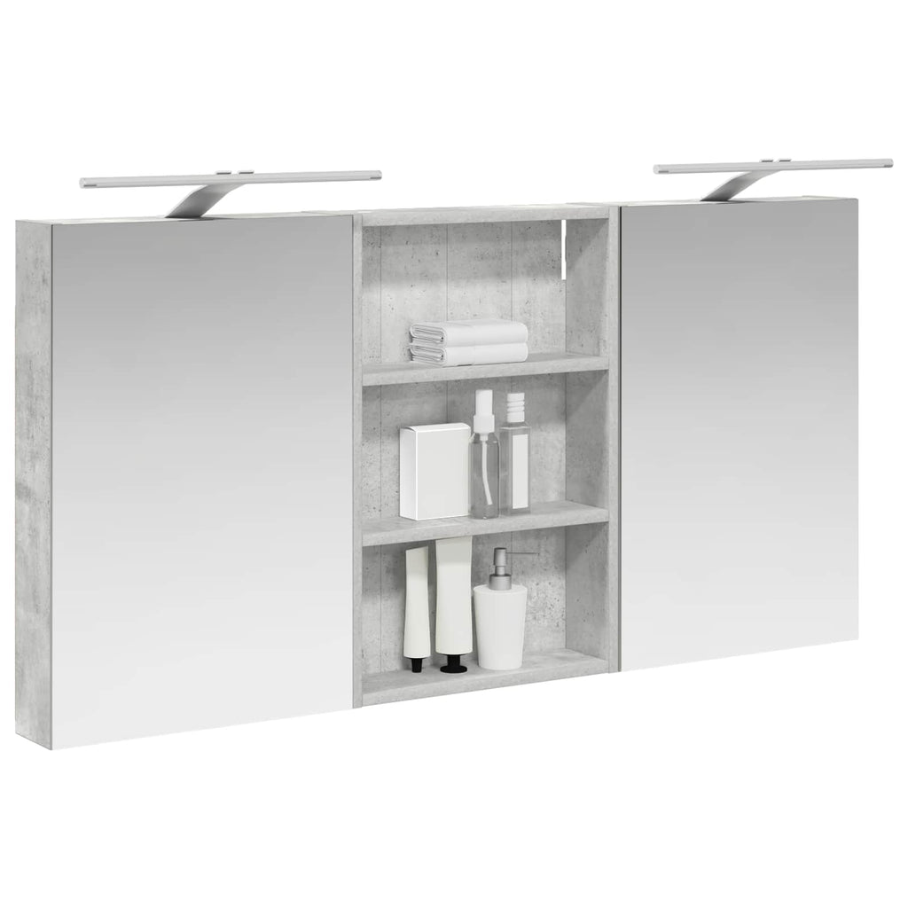 Badezimmerschrank-Set 3 pcs 120 x 10,5 x 60,5 cm Holzwerkstoff