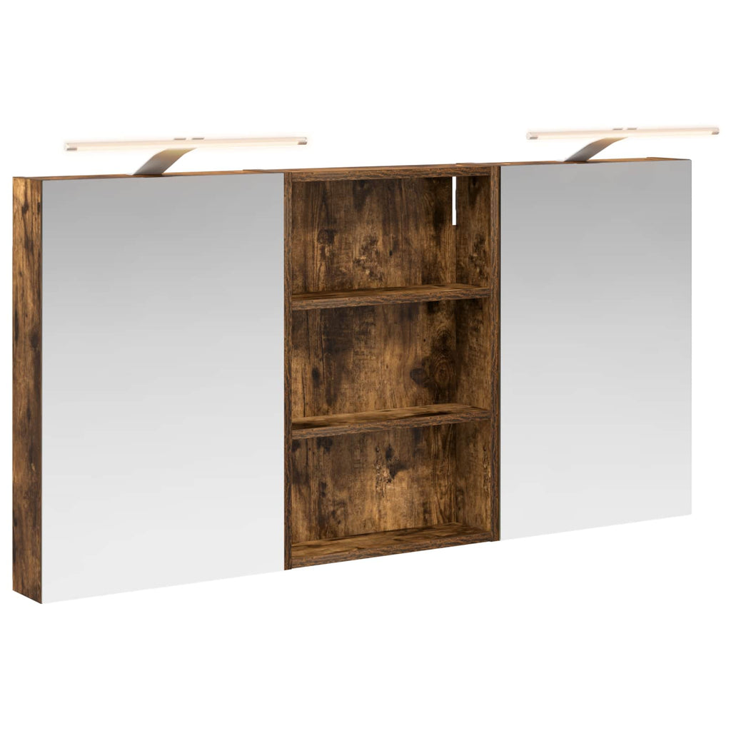 Badezimmerschrank-Set 3 pcs 120 x 10,5 x 60,5 cm Holzwerkstoff