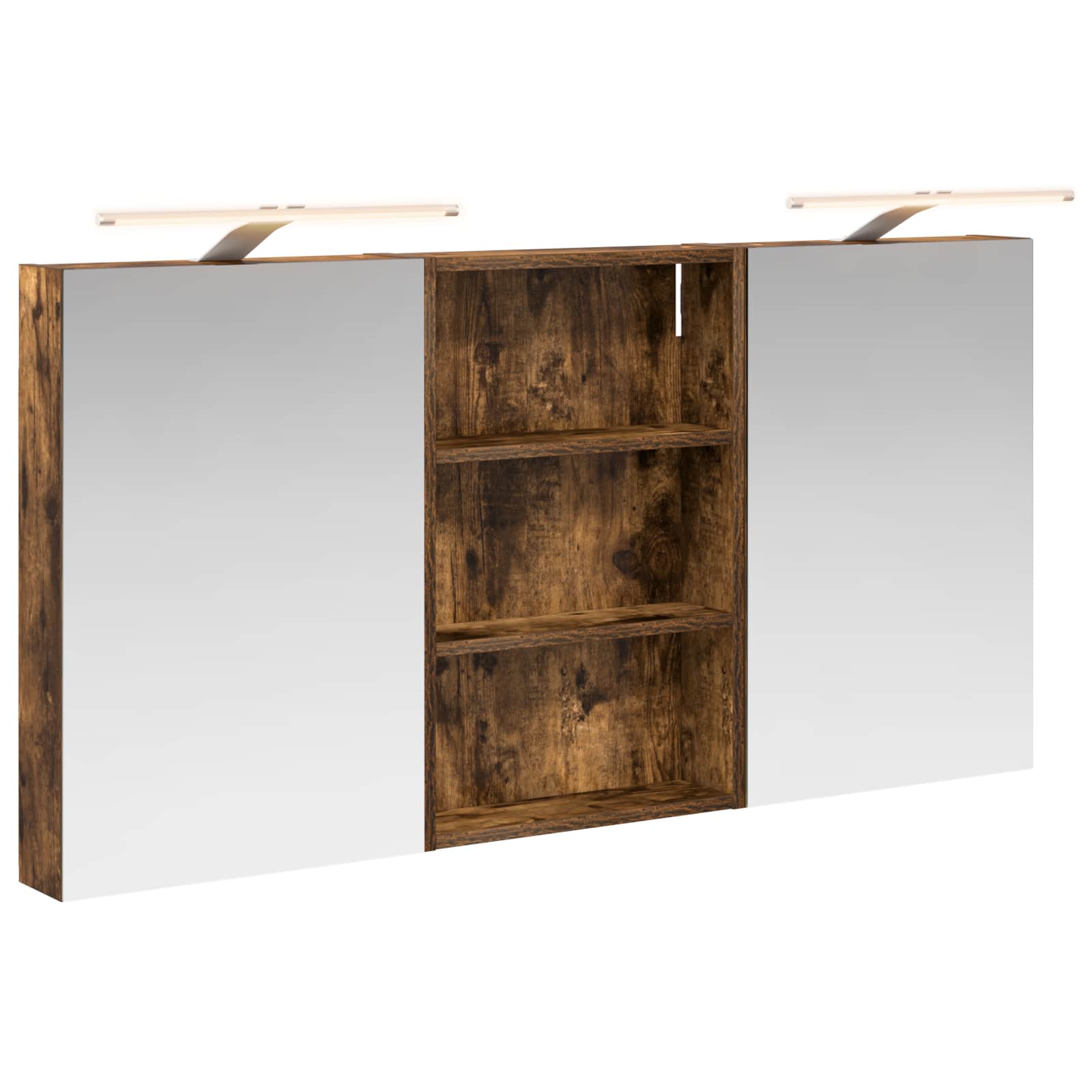 Badezimmerschrank-Set 3 pcs 120 x 10,5 x 60,5 cm Holzwerkstoff