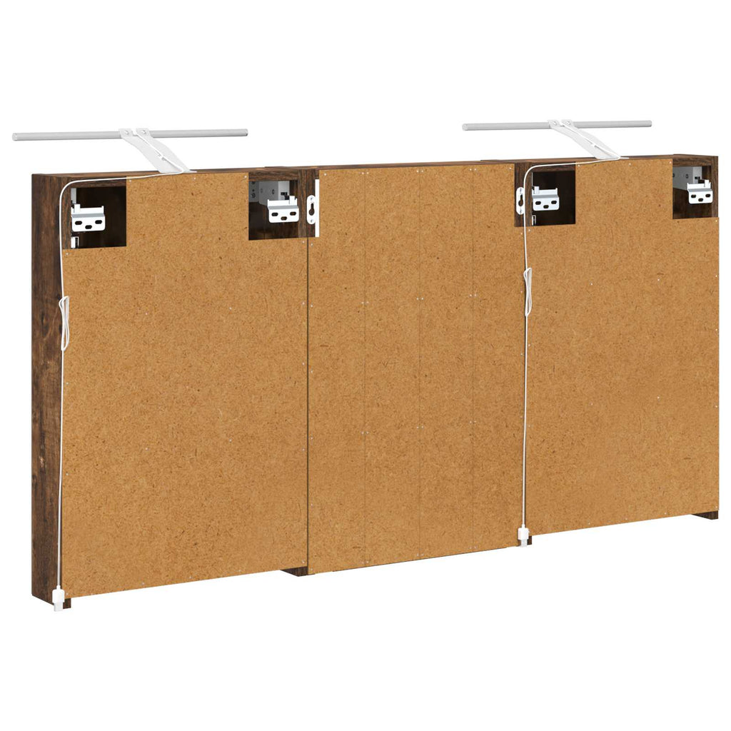 Badezimmerschrank-Set 3 pcs 120 x 10,5 x 60,5 cm Holzwerkstoff