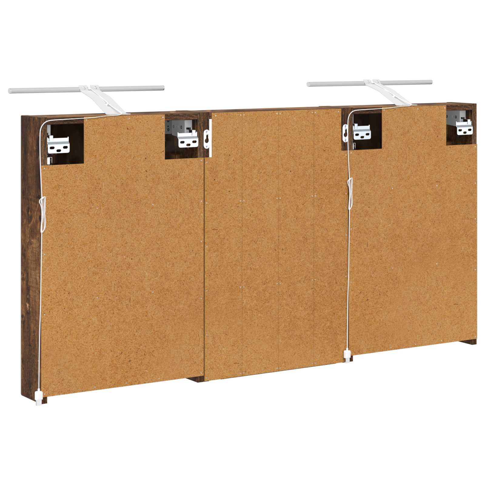 Badezimmerschrank-Set 3 pcs 120 x 10,5 x 60,5 cm Holzwerkstoff