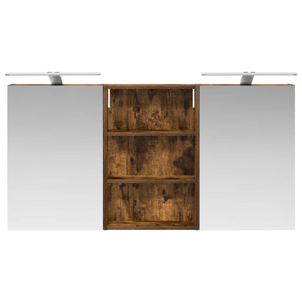 Badezimmerschrank-Set 3 pcs 120 x 10,5 x 60,5 cm Holzwerkstoff
