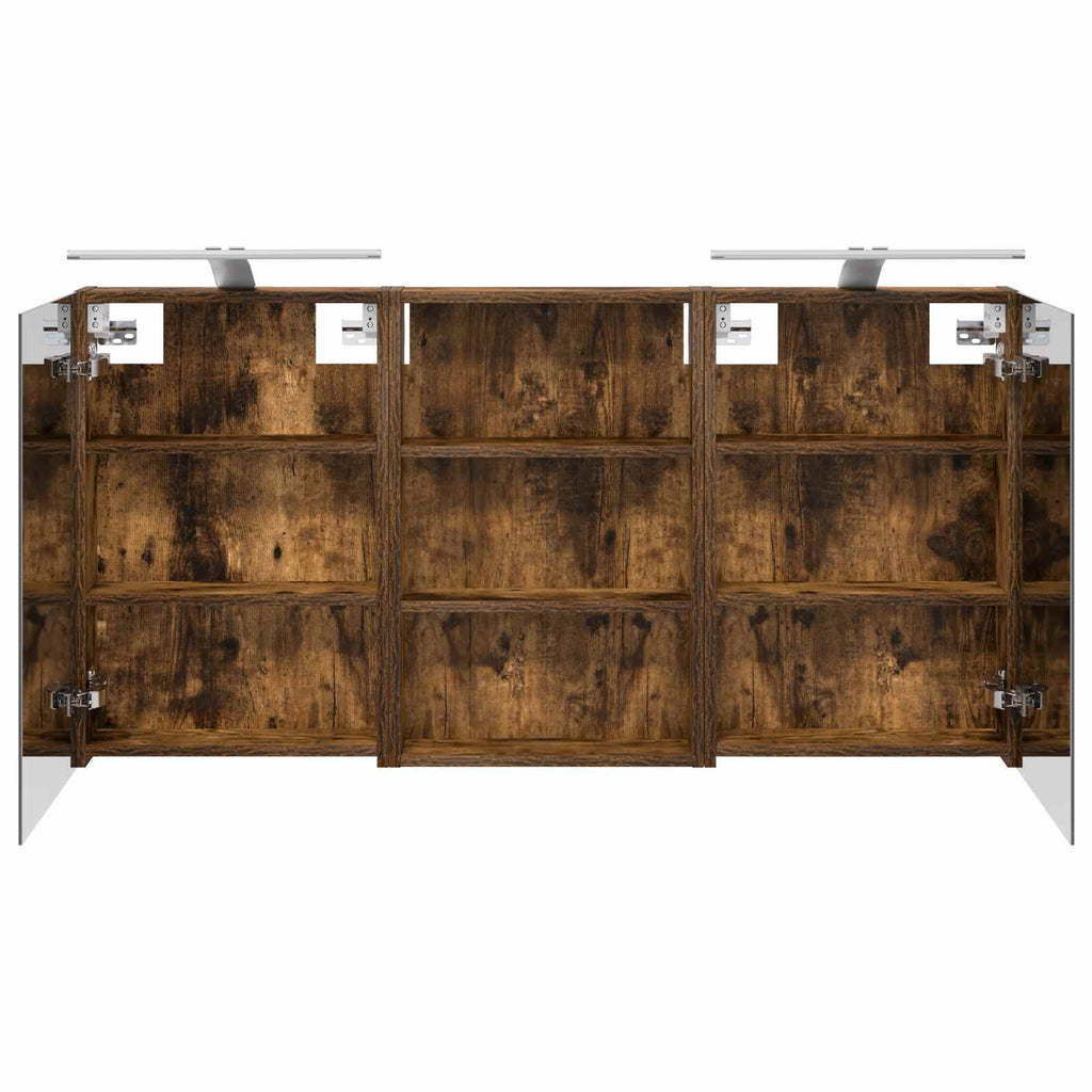 Badezimmerschrank-Set 3 pcs 120 x 10,5 x 60,5 cm Holzwerkstoff