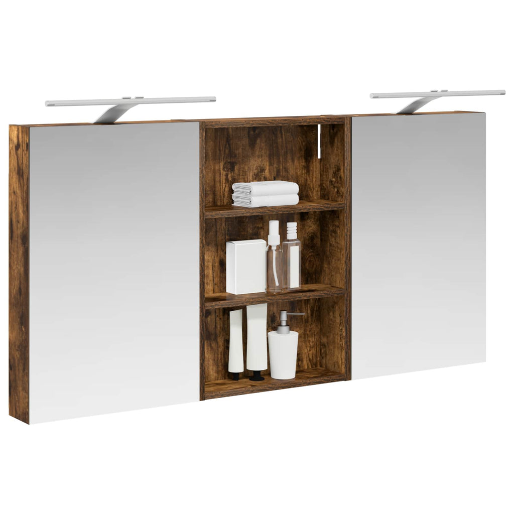 Badezimmerschrank-Set 3 pcs 120 x 10,5 x 60,5 cm Holzwerkstoff