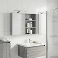Badezimmerschrank-Set 3 pcs 120 x 10,5 x 60,5 cm Holzwerkstoff