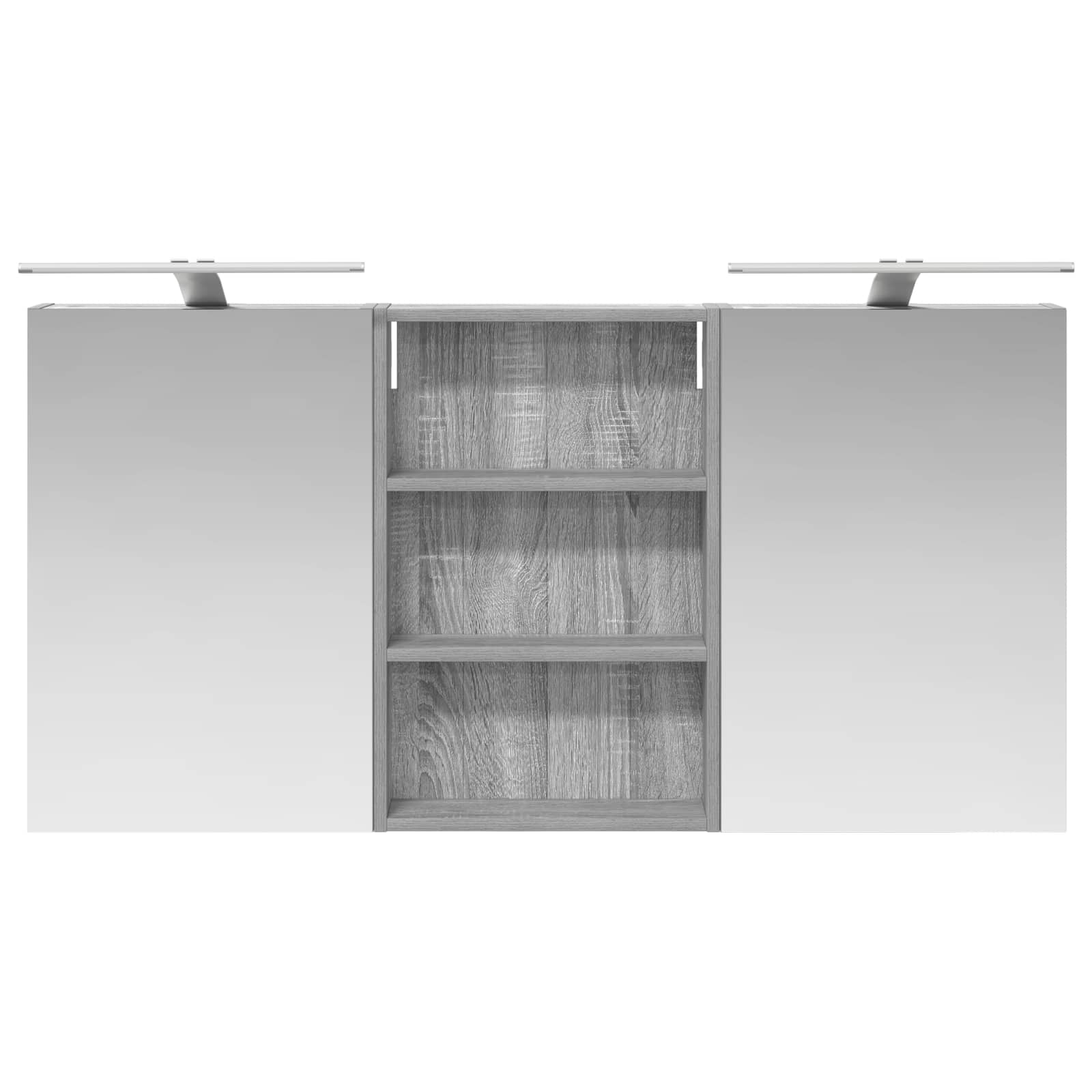 Badezimmerschrank-Set 3 pcs 120 x 10,5 x 60,5 cm Holzwerkstoff