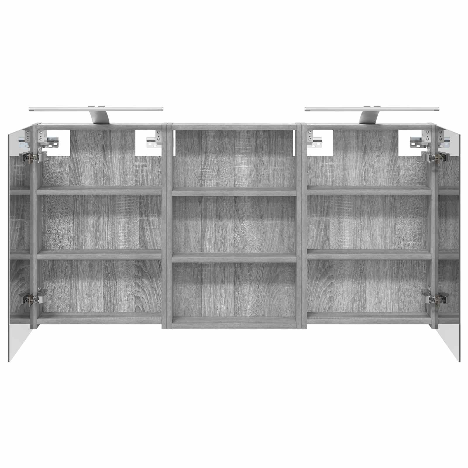 Badezimmerschrank-Set 3 pcs 120 x 10,5 x 60,5 cm Holzwerkstoff
