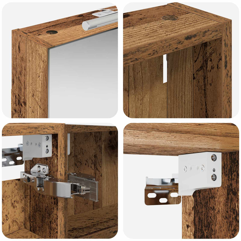 Badezimmerschrank-Set 3 pcs 120 x 10,5 x 60,5 cm Holzwerkstoff