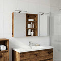 Badezimmerschrank-Set 3 pcs 120 x 10,5 x 60,5 cm Holzwerkstoff