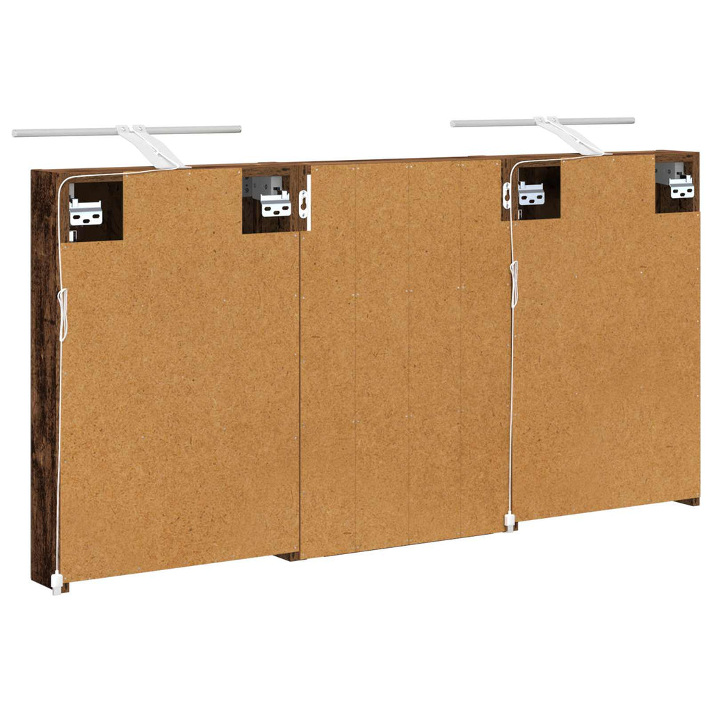 Badezimmerschrank-Set 3 pcs 120 x 10,5 x 60,5 cm Holzwerkstoff