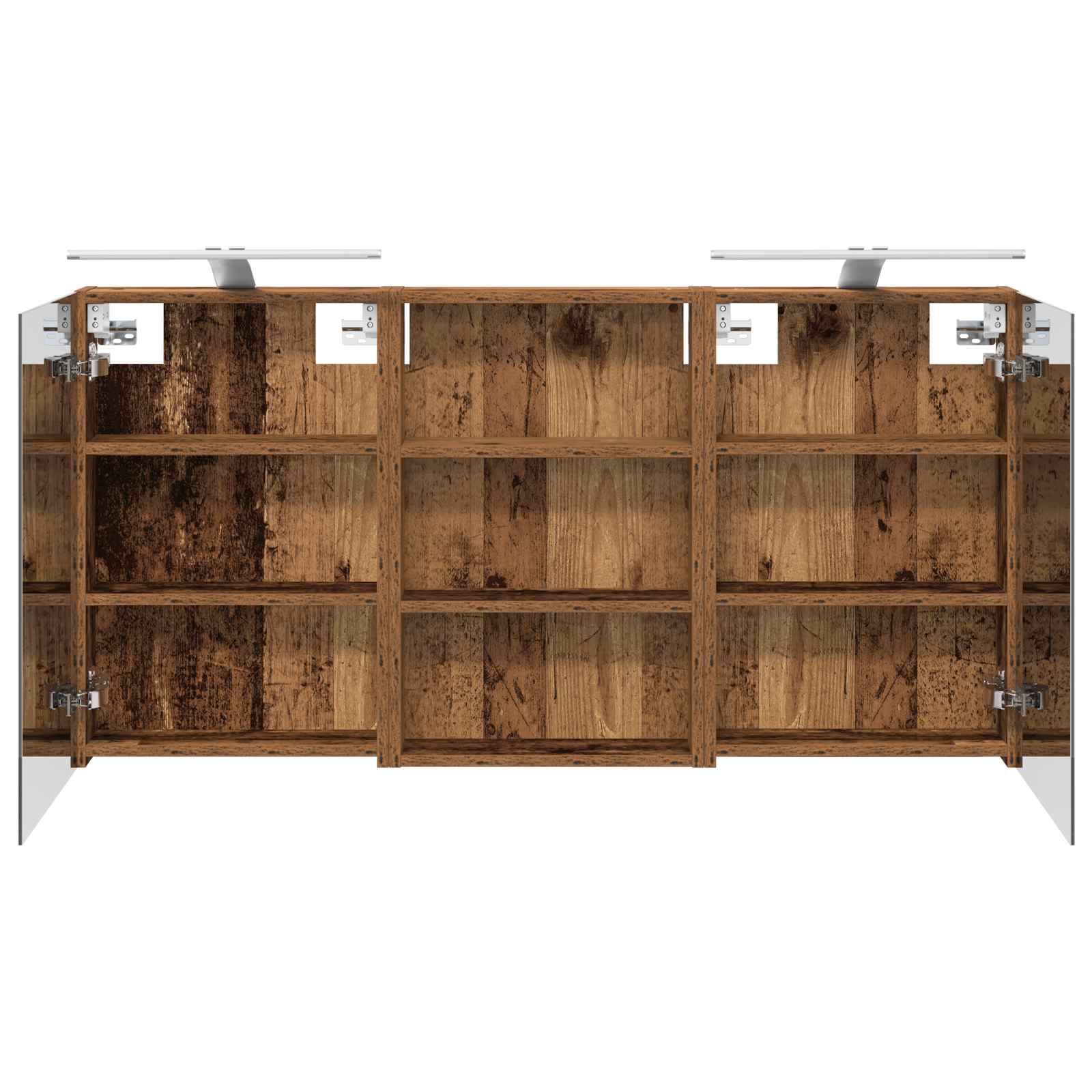 Badezimmerschrank-Set 3 pcs 120 x 10,5 x 60,5 cm Holzwerkstoff