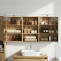 Badezimmerschrank-Set 3 pcs 120 x 10,5 x 60,5 cm Holzwerkstoff