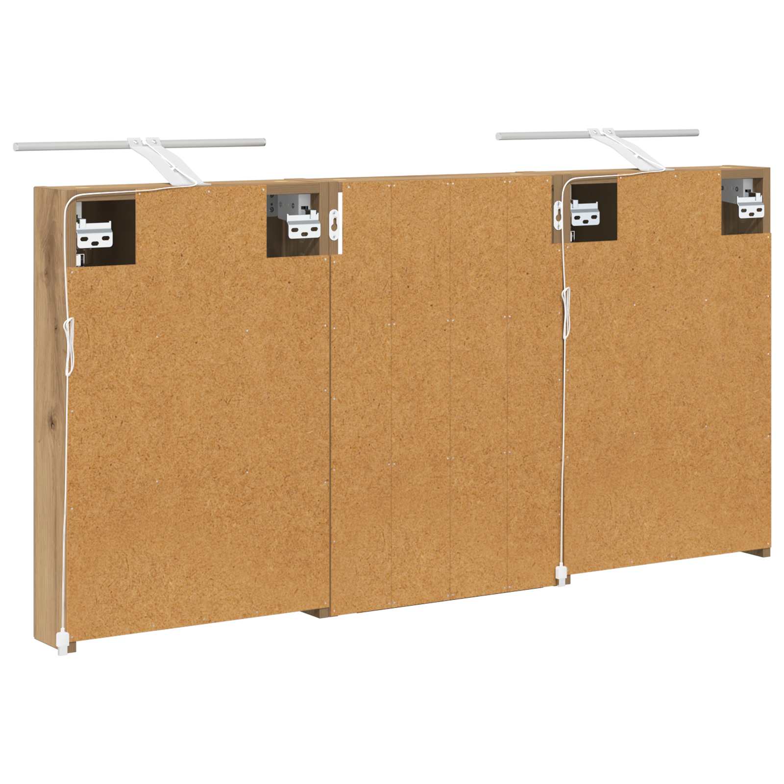 Badezimmerschrank-Set 3 pcs 120 x 10,5 x 60,5 cm Holzwerkstoff