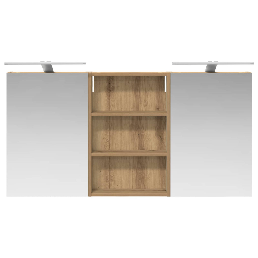 Badezimmerschrank-Set 3 pcs 120 x 10,5 x 60,5 cm Holzwerkstoff