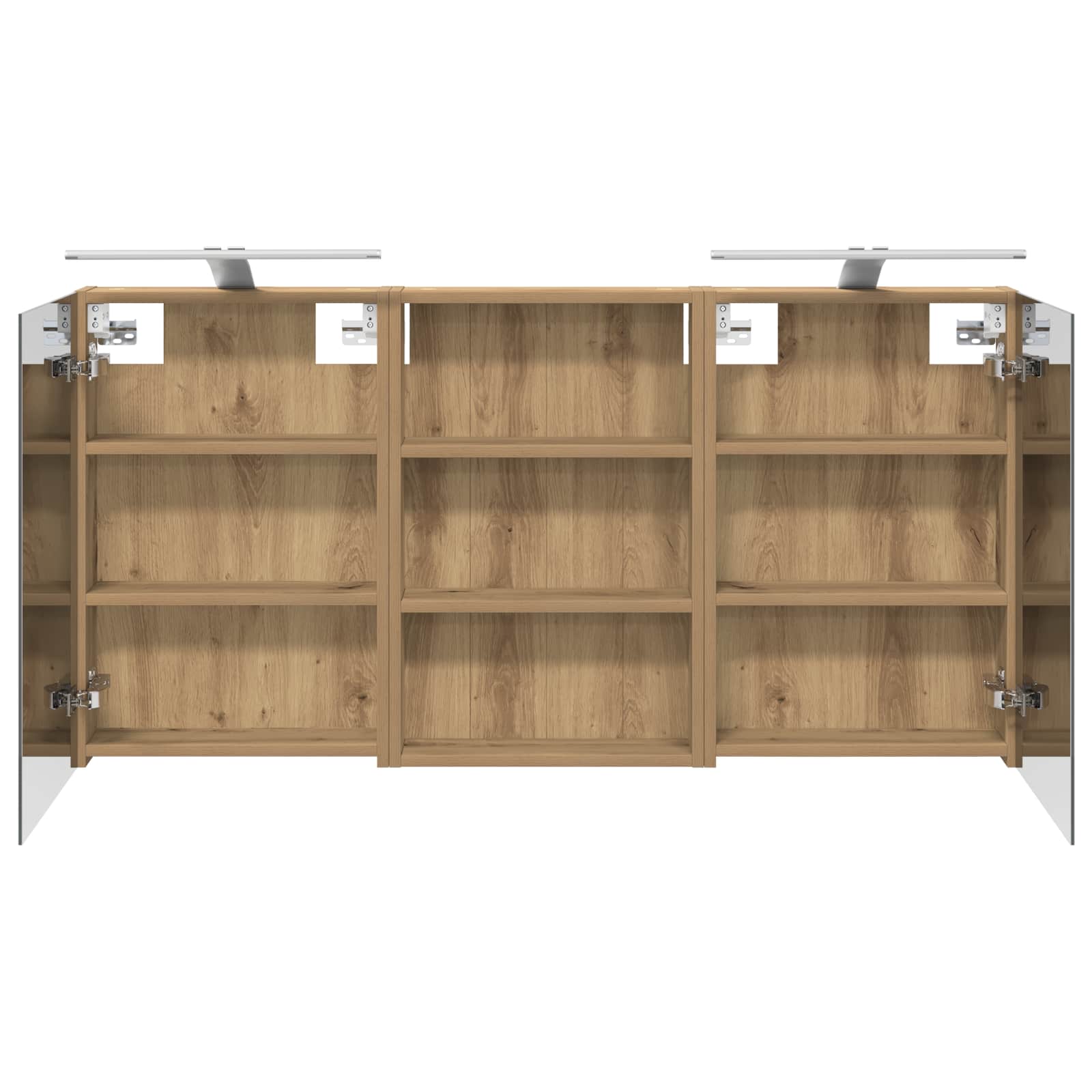 Badezimmerschrank-Set 3 pcs 120 x 10,5 x 60,5 cm Holzwerkstoff