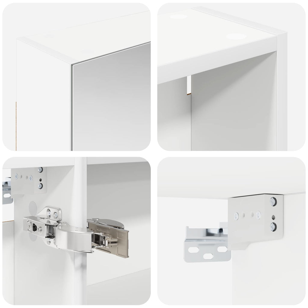 Badezimmerschrank-Set 3 pcs 120 x 14,5 x 70 cm Holzwerkstoff