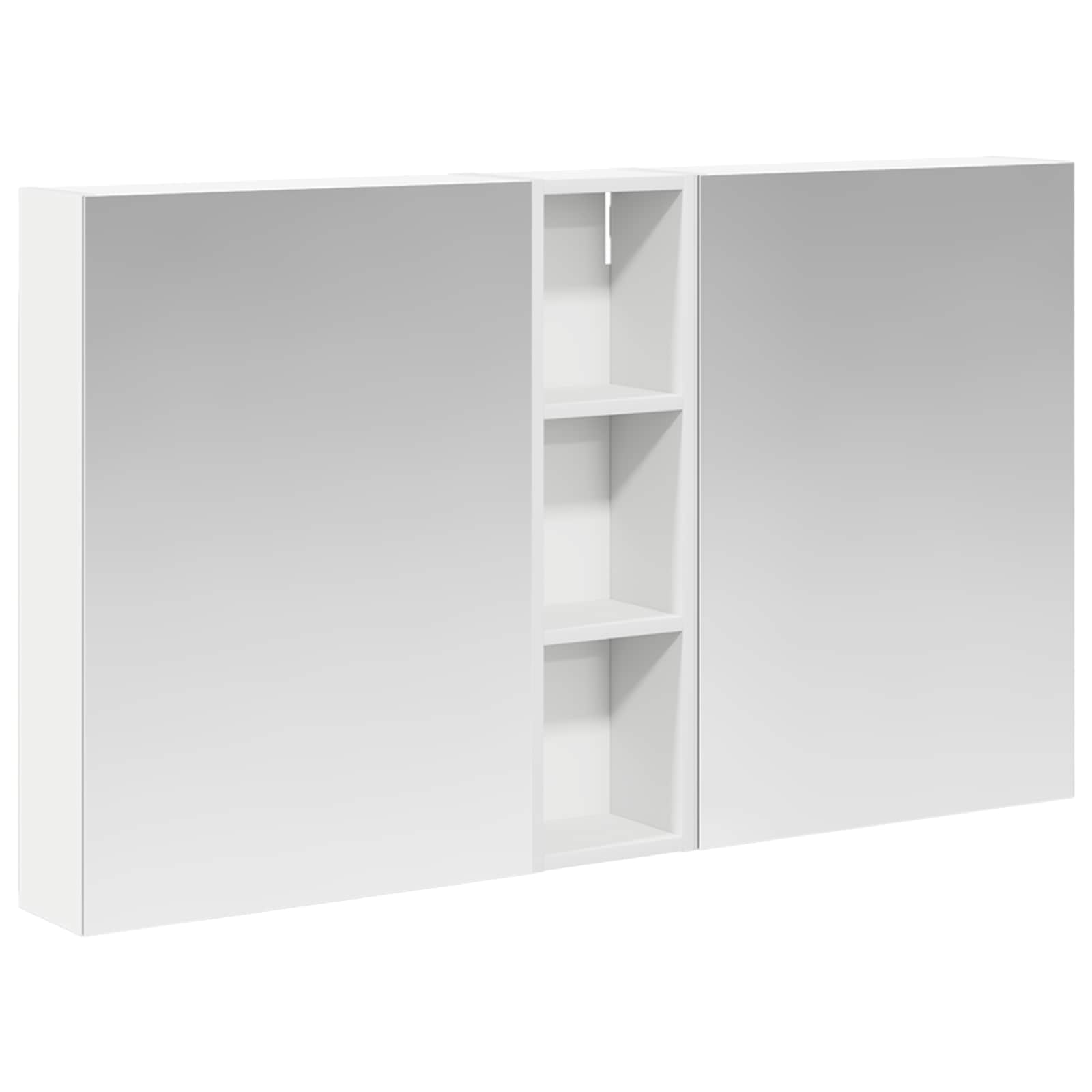 Badezimmerschrank-Set 3 pcs 120 x 14,5 x 70 cm Holzwerkstoff