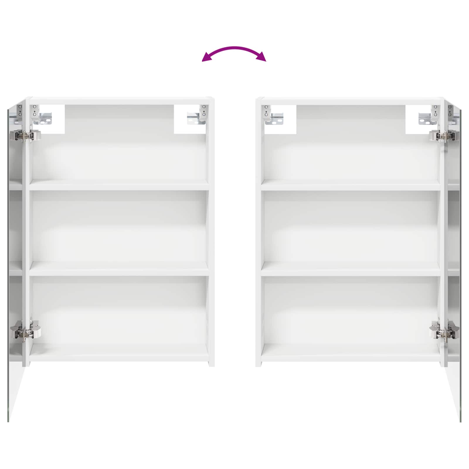 Badezimmerschrank-Set 3 pcs 120 x 14,5 x 70 cm Holzwerkstoff