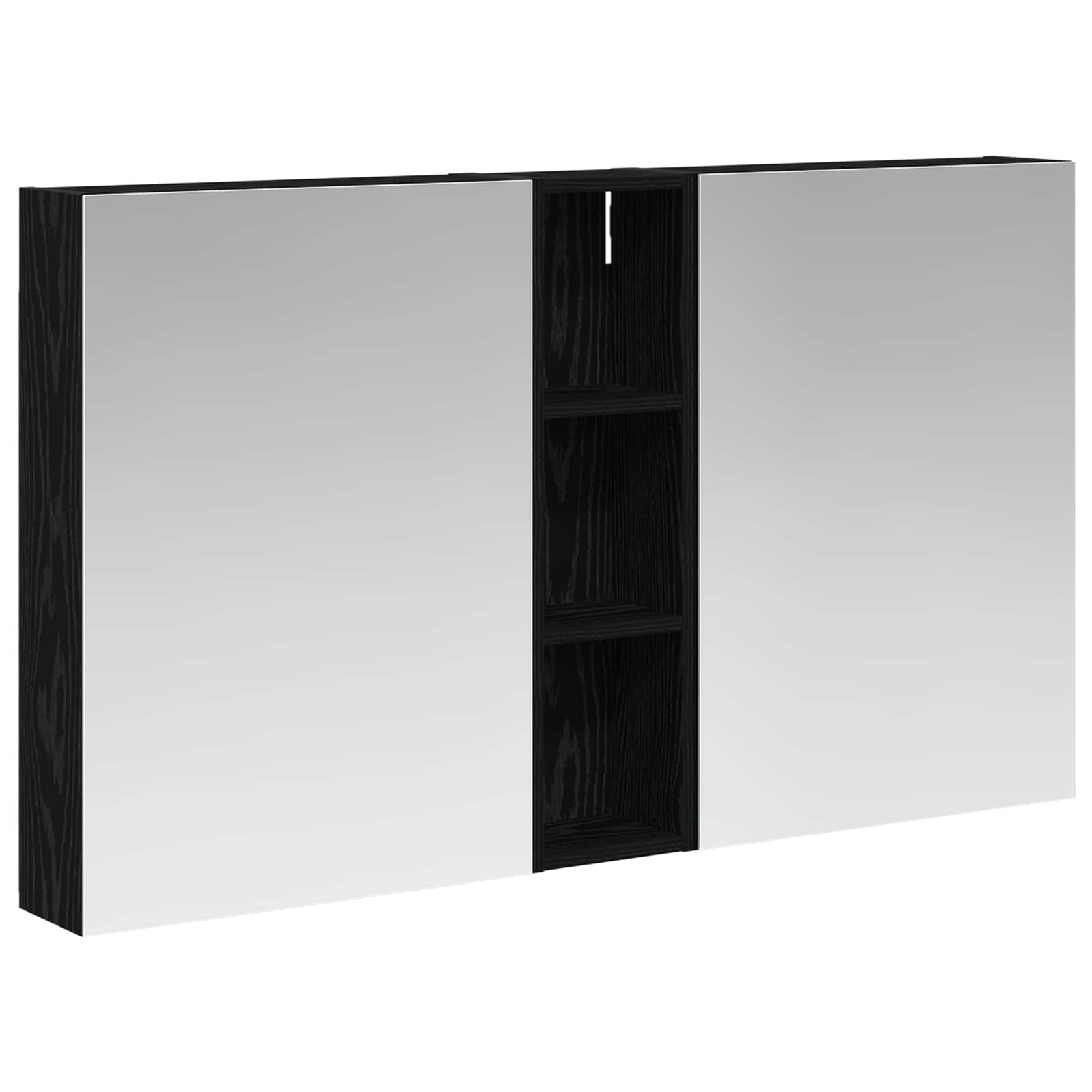 Badezimmerschrank-Set 3 pcs 120 x 14,5 x 70 cm Holzwerkstoff
