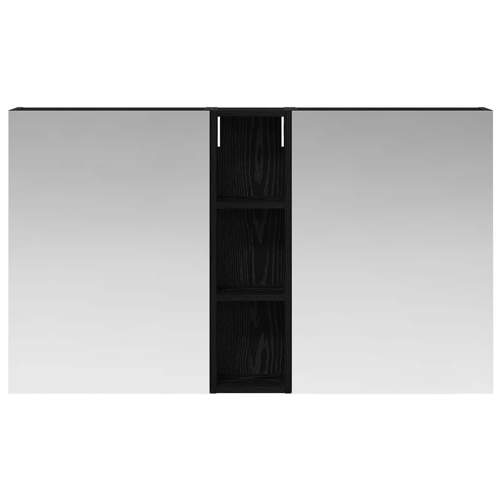 Badezimmerschrank-Set 3 pcs 120 x 14,5 x 70 cm Holzwerkstoff
